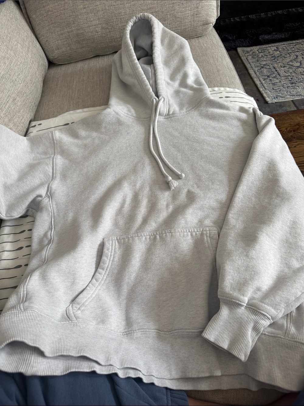 TNA Women's Light Gray Boyfriend Hoodie